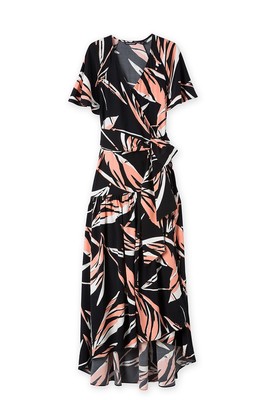 Country Road Printed Wrap Dress Size 10 - AirRobe