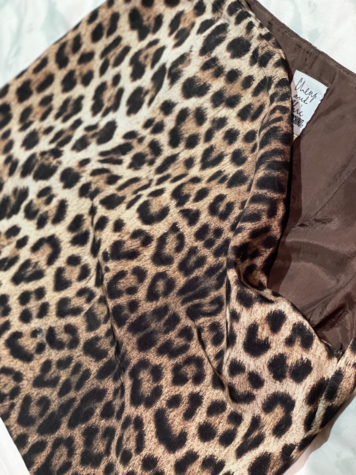 Moschino Cheap and Chic Leopard print mini skirt Size 6-8