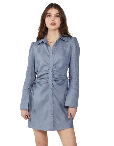 Tie Side Linen Shirt Dress BNWT Size 10