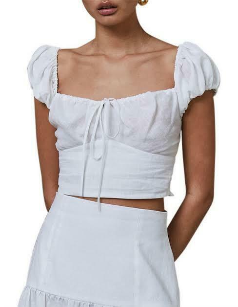Marla White Top Size 8