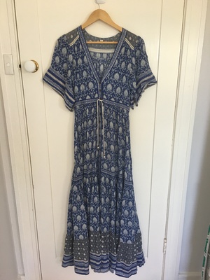 Spell Oracle Maxi Dress Indigo Size 6-8 - AirRobe