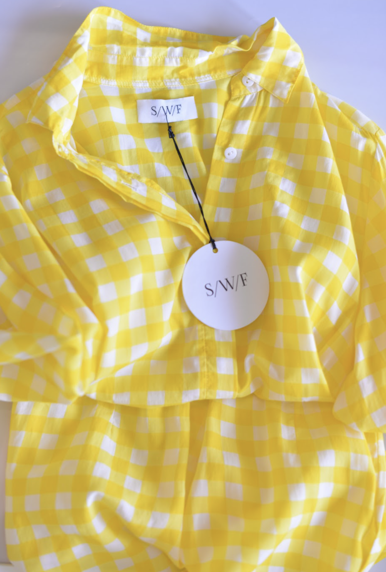 Yellow Checkered Playsuit BNWT Size 8