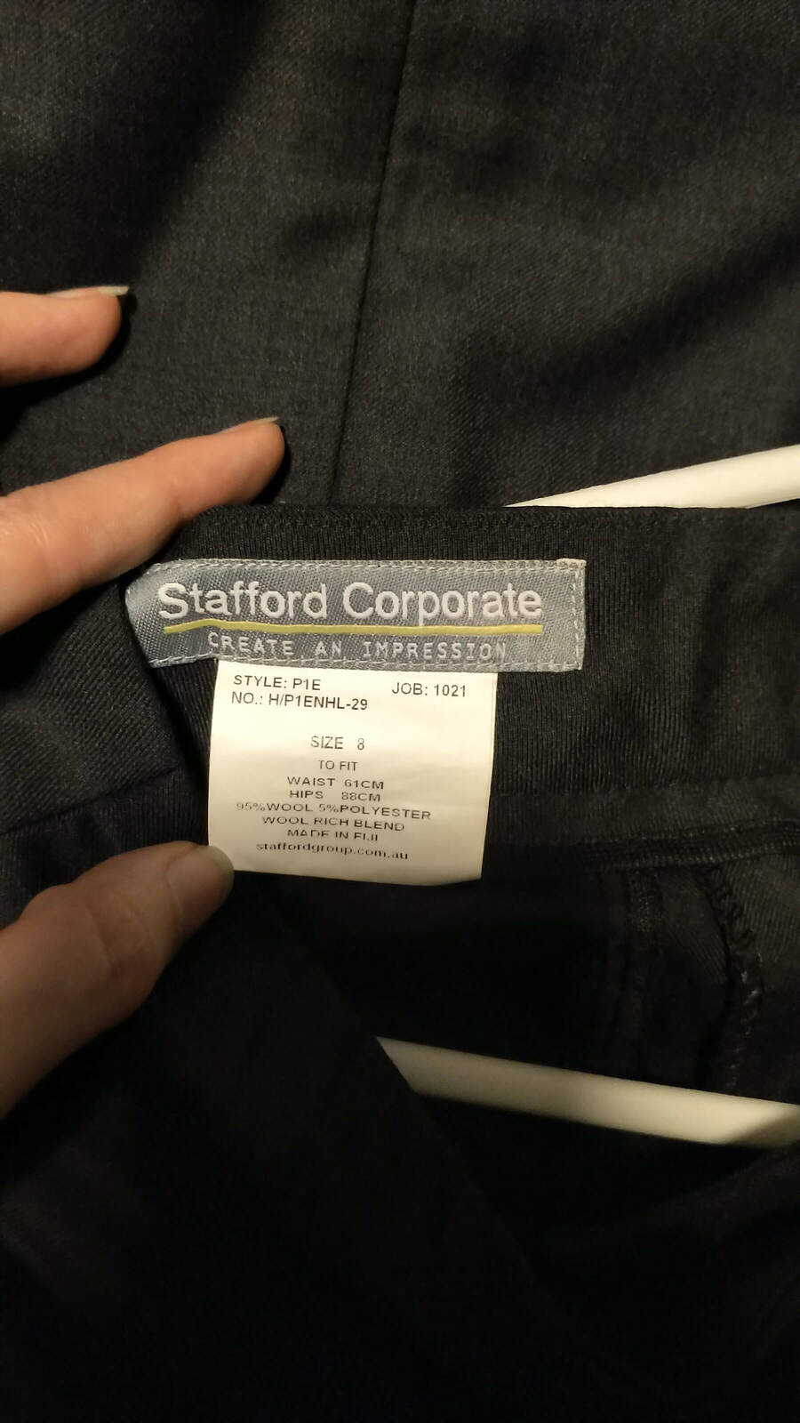 Wool 3 Piece Suit Size 8