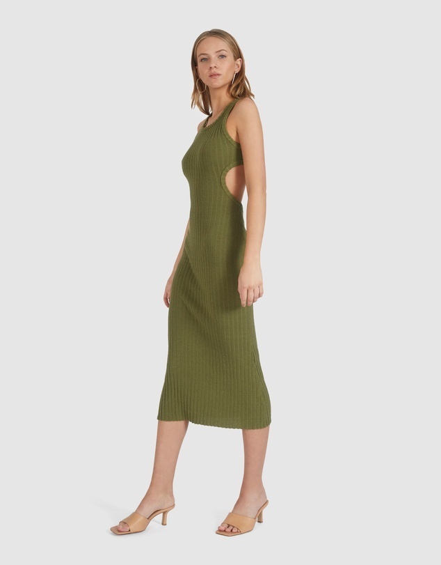 Racer Back Rib Dress BNWT Size 6