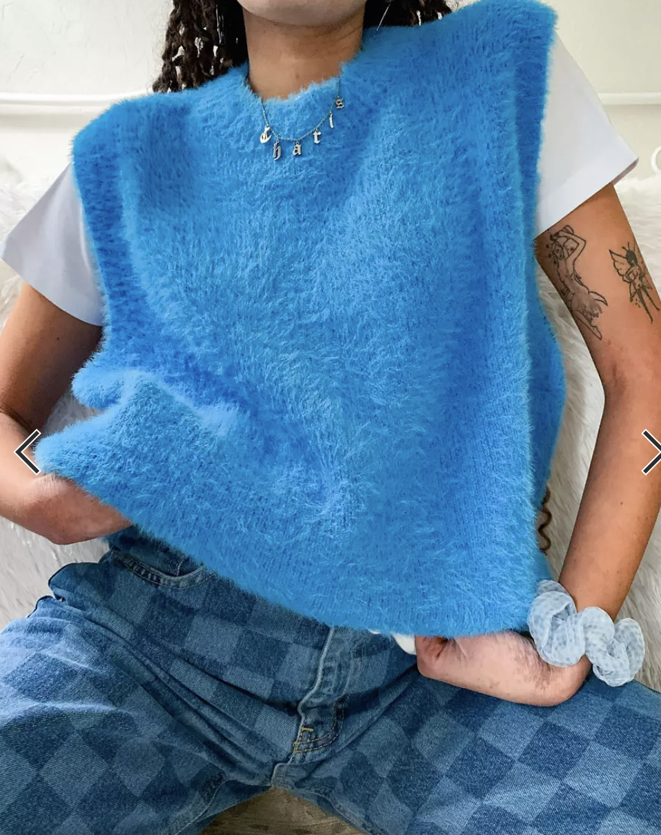 Knitted Sleeveless Top Size 12