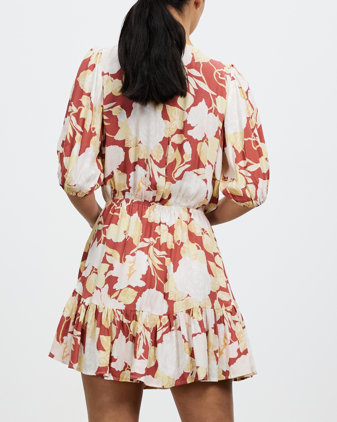 Zanthe Floral Tie-Front Mini Dress