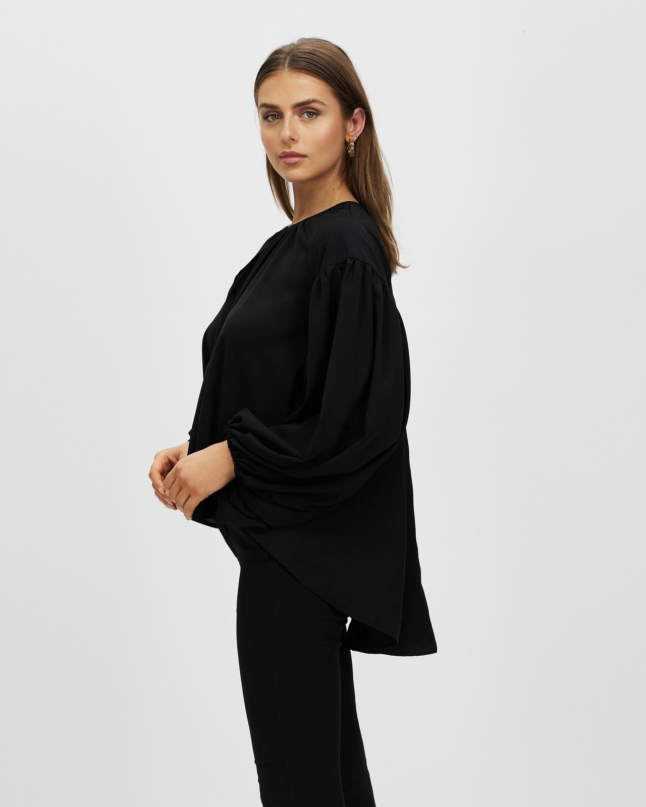 Astrid Tie Neck Blouse Size 8