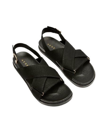 Linen Crossover Sandal Size 10