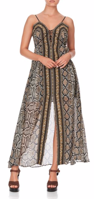 - Kakadu Boo Lace Up Front Dress