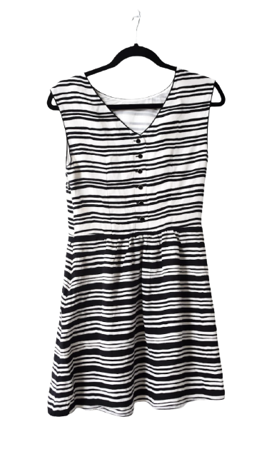 Striped Mini Buttoned Dress Size 10