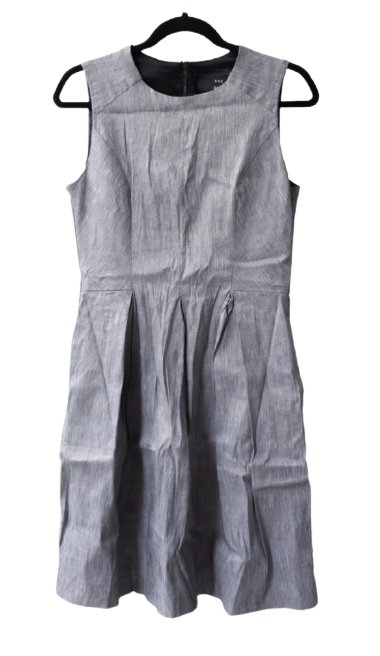 Grey Checkered Mini Sleeveless Dress Size 10