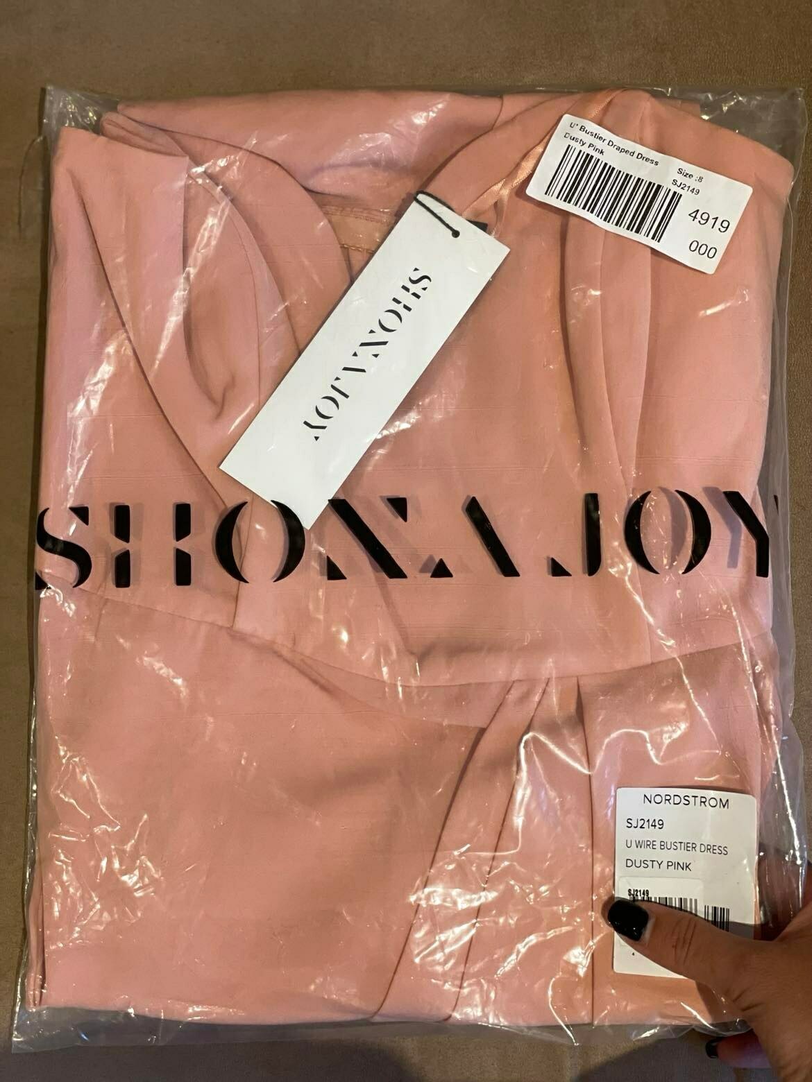 U' Bustier Draped Dress BNWT Size 8