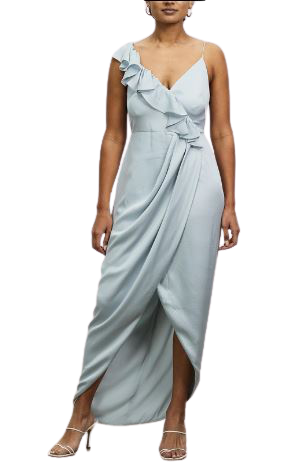 Asymmetrical Frill Dress White BNWT Size 8