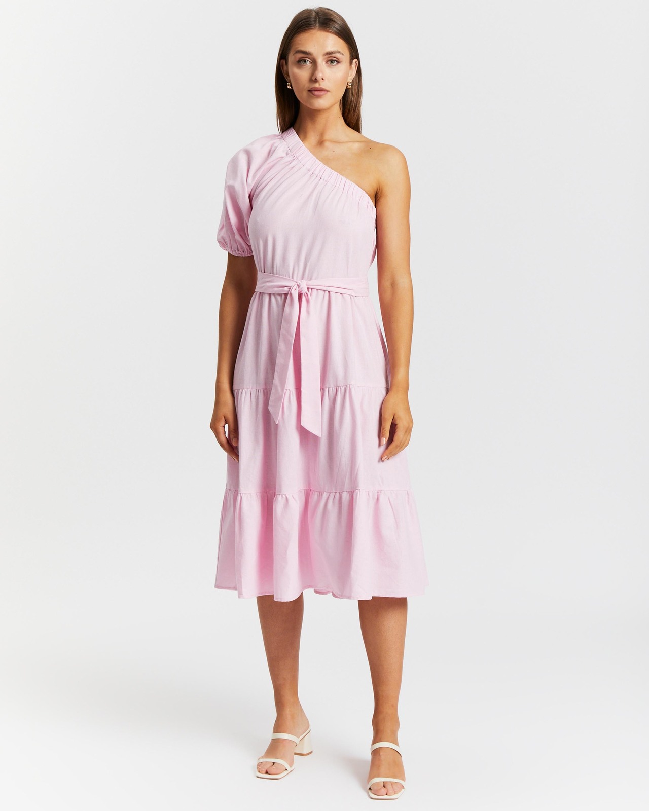 Verona One Shoulder Midi Dress