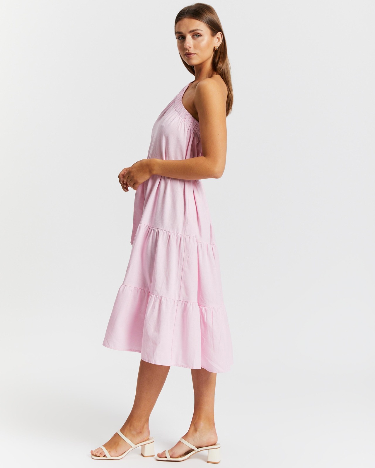 Verona One Shoulder Midi Dress
