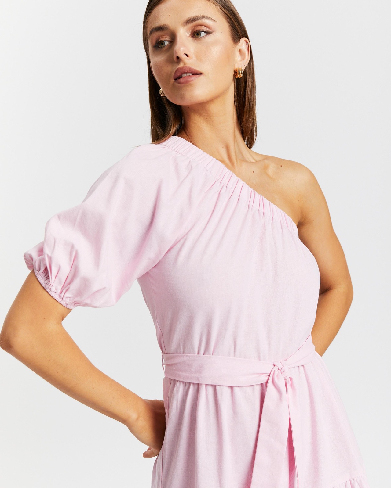 Verona One Shoulder Midi Dress