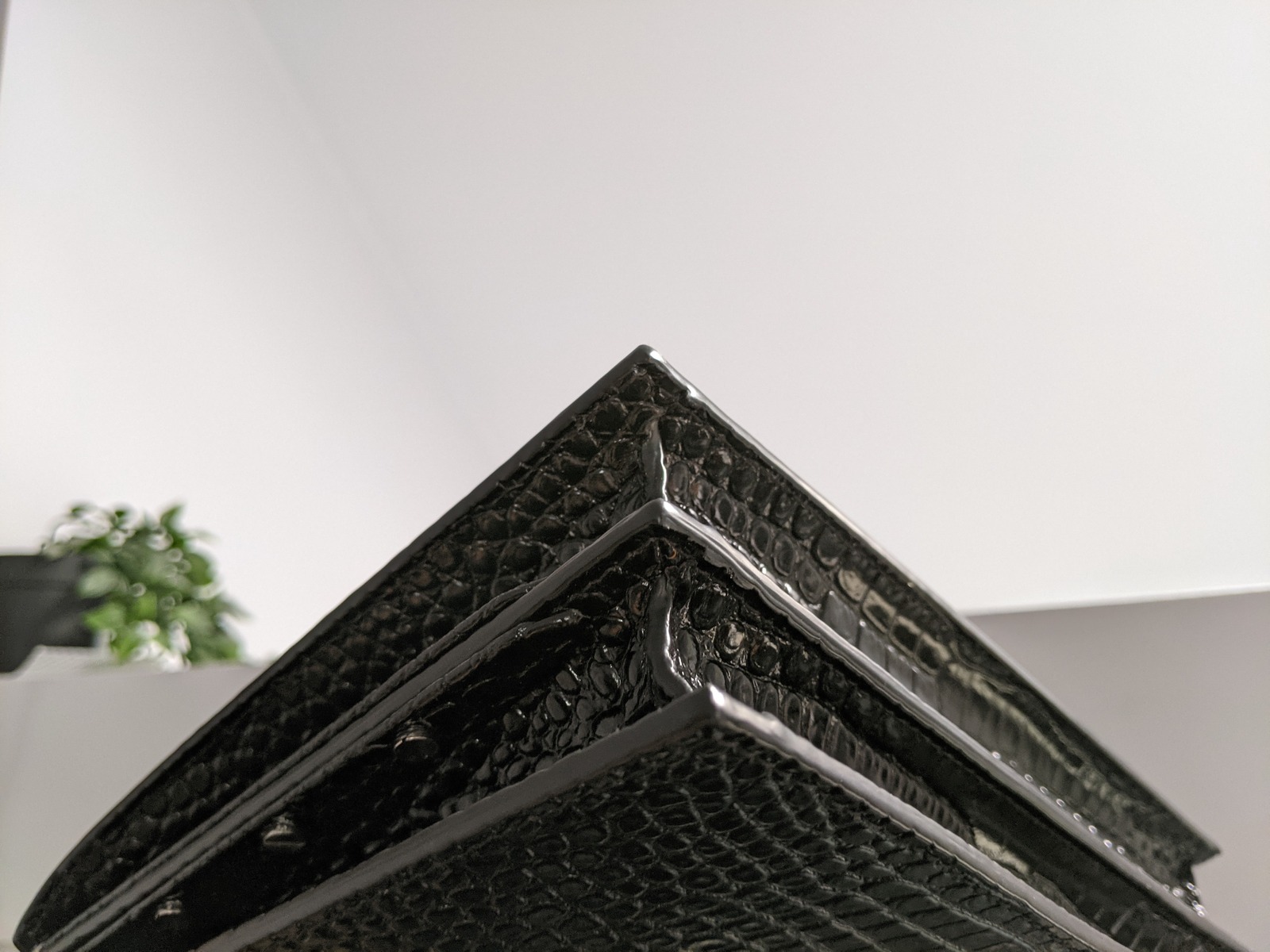 Croc Embossed Shoulder Bag