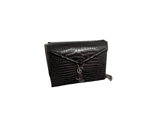 Croc Embossed Shoulder Bag