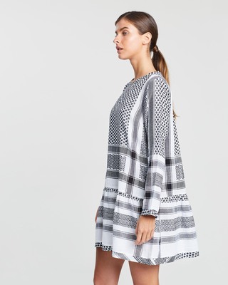 cecilie copenhagen off shoulder dress CECILIE Copenhagen Cotton Belita One Shoulder Ruffle Ombre Dress S 4/6  Nordstrom