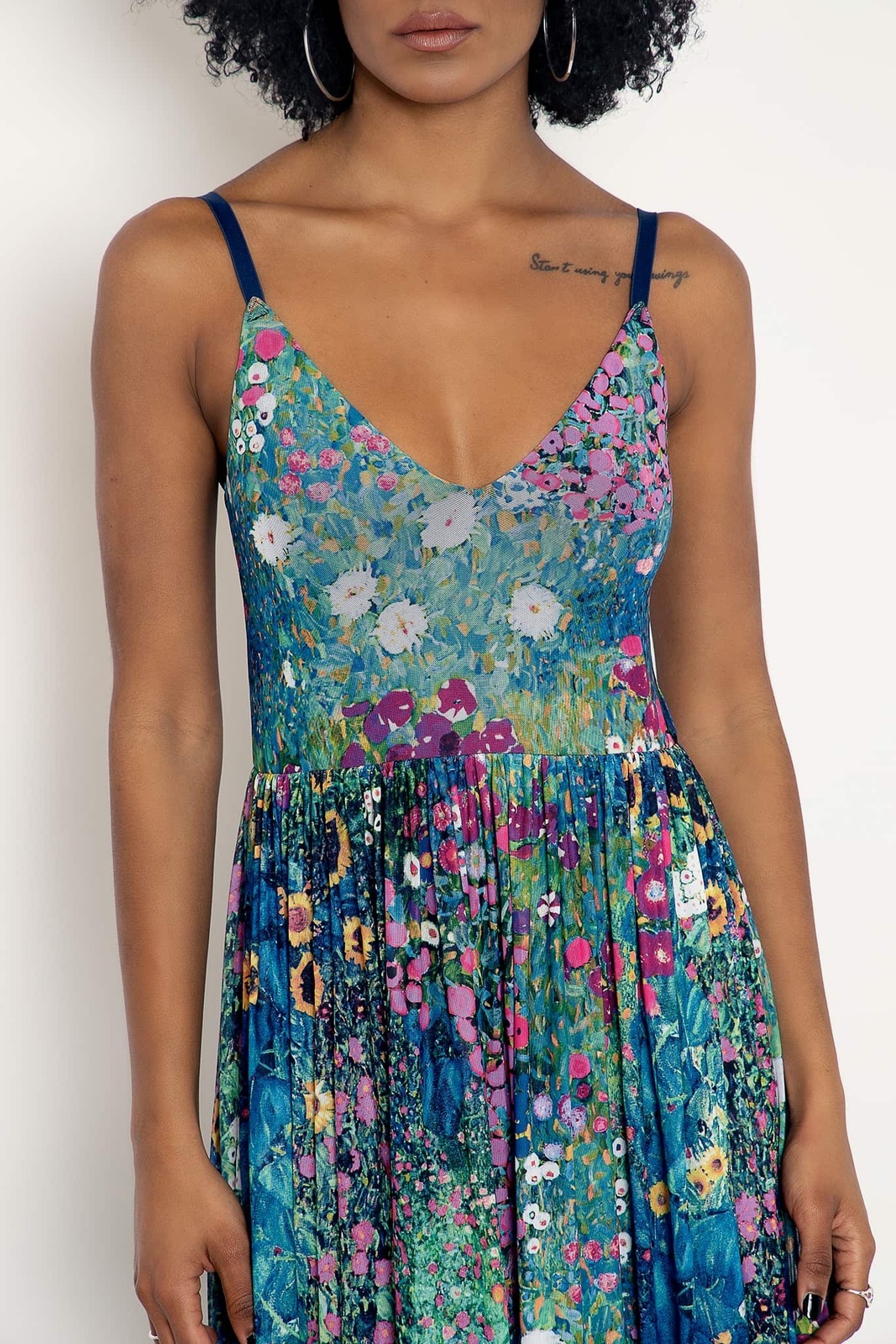 Klimt Collage Pink Sheer Midaxi Dress Size 16-18