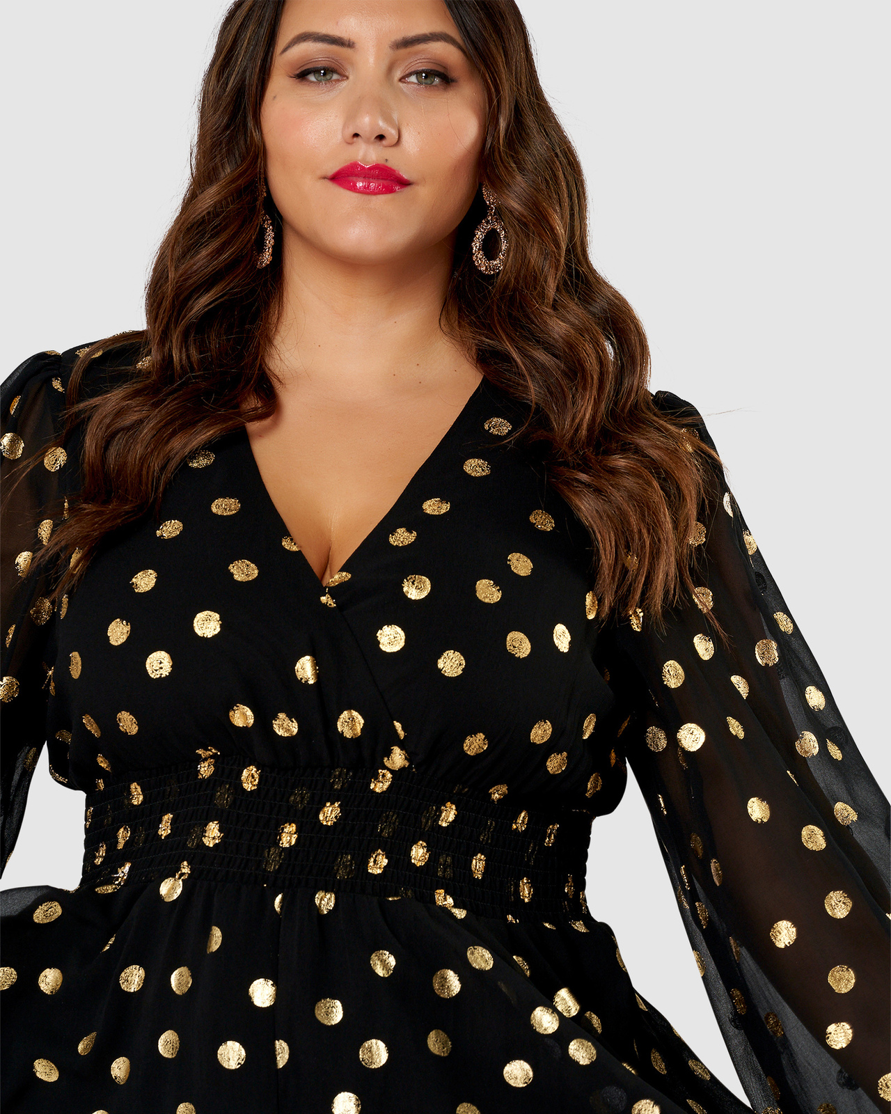 G Spot Print Midi Dress