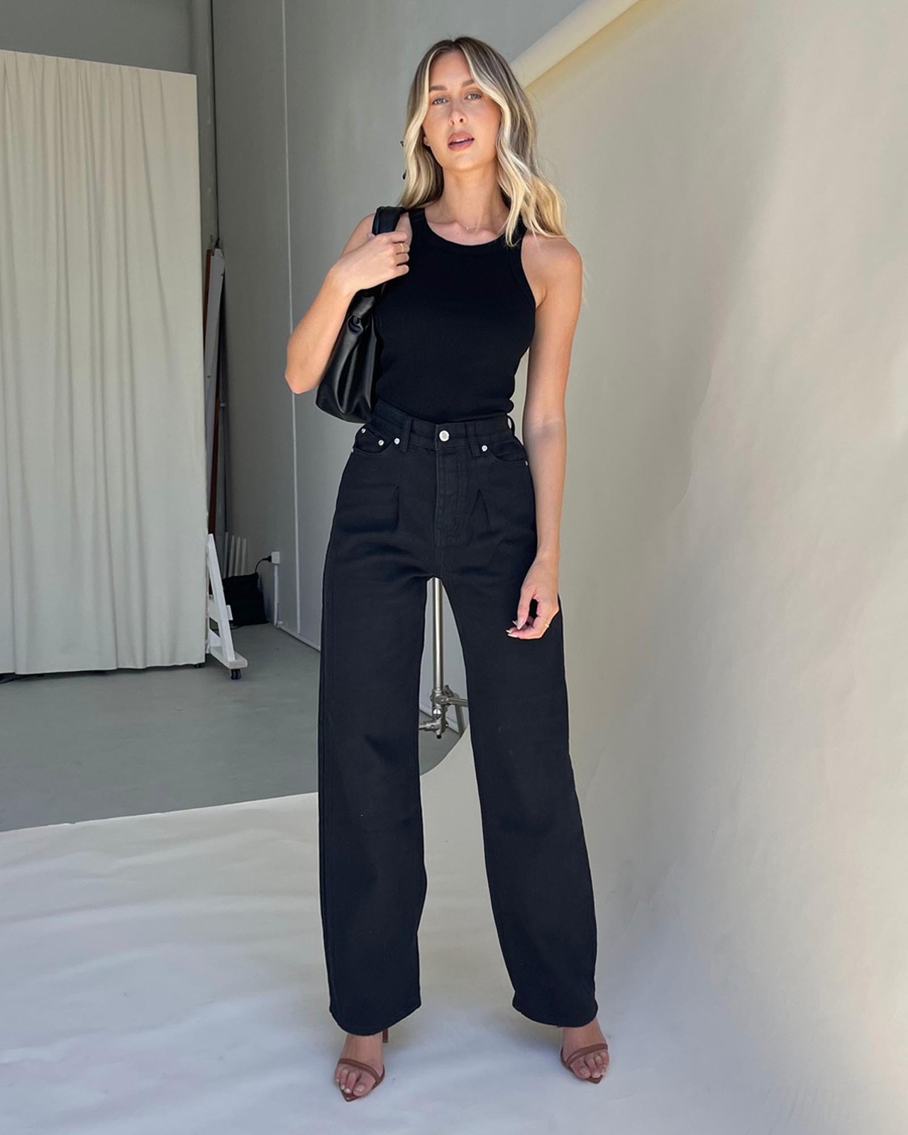 The Wanderer Pleated Wide Leg Jeans