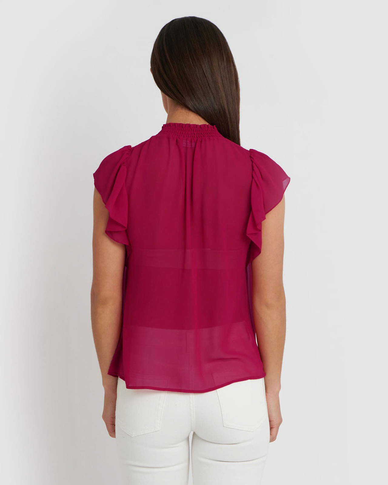 Aeris Shirred Neck Top