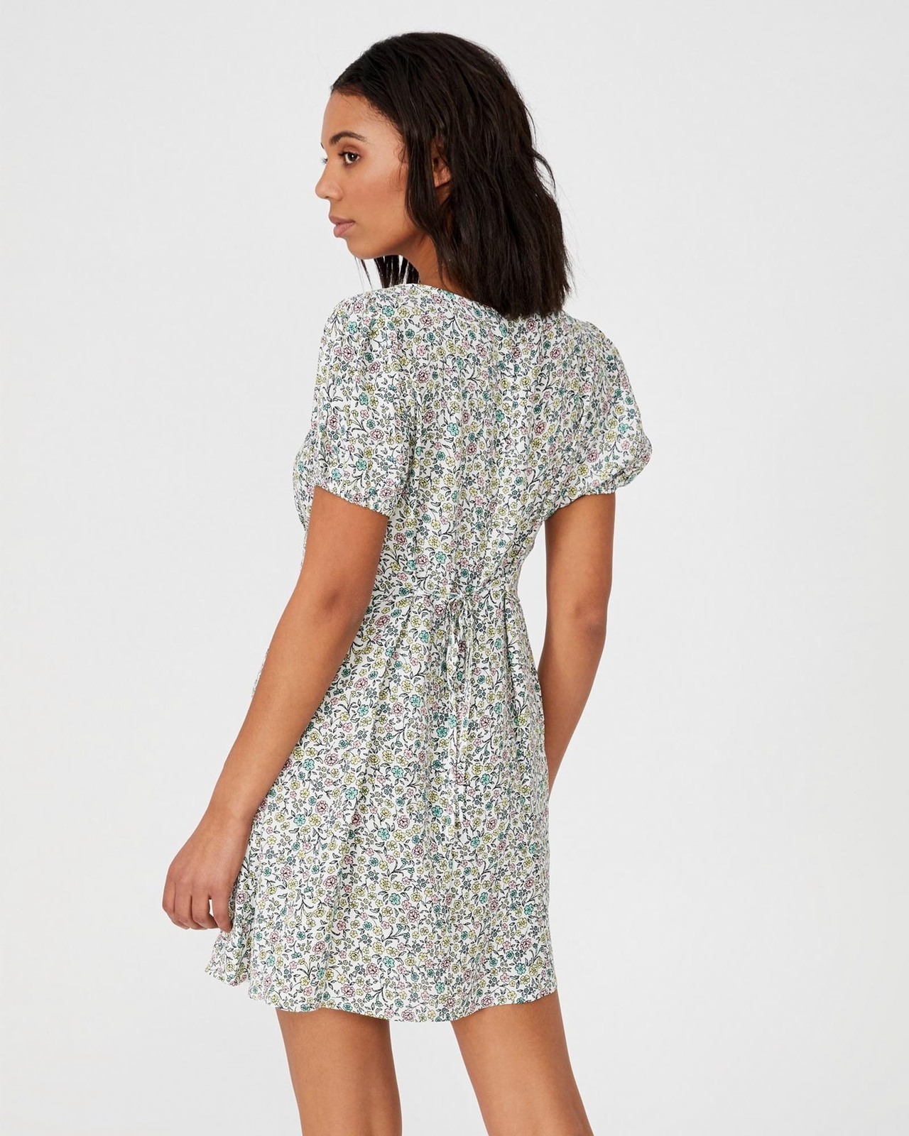 Cotton On Woven Essential Tie Back Mini Tea Dress