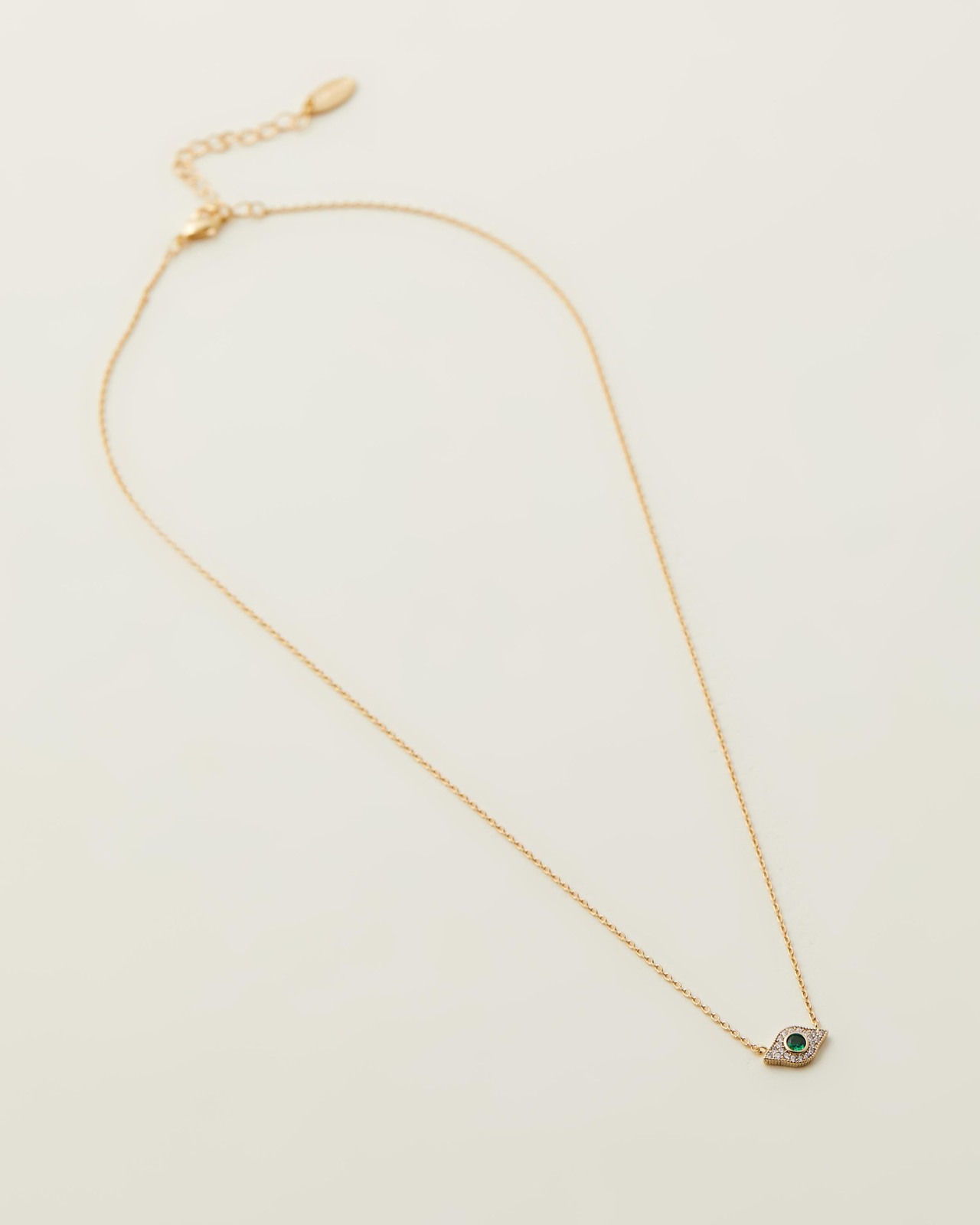 Pave Evil Eye Ditsy Necklace