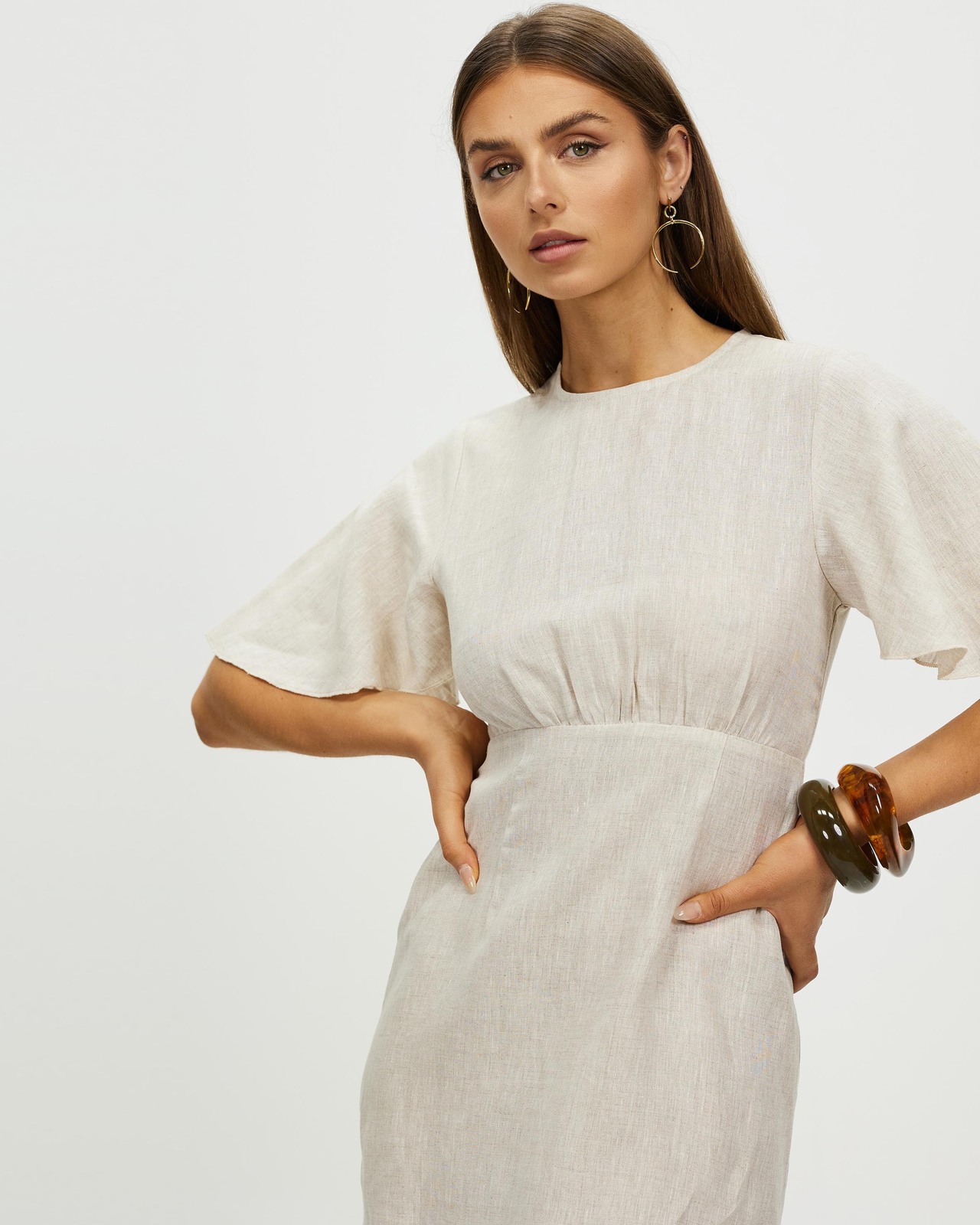Fleur Linen Mini Dress