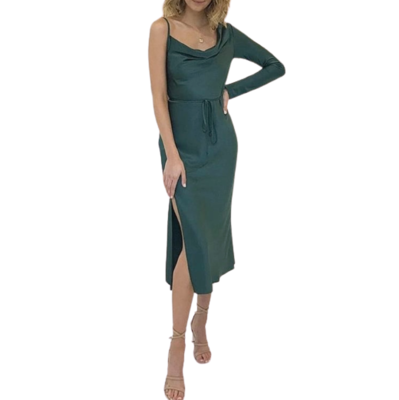 knee length dresses for ladies Multi Nicola Ramie Tank Midi Dress main image 1