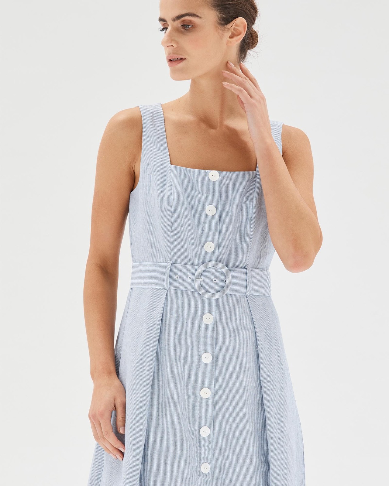 white christmas dresses Women's Denim Strapless Dress main image 1