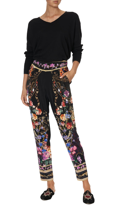 Harem Pants With Front Pleats Blushing 