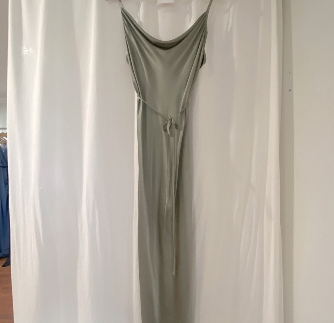 La Lune Bias Cowl Silk Slip Dress Size 12