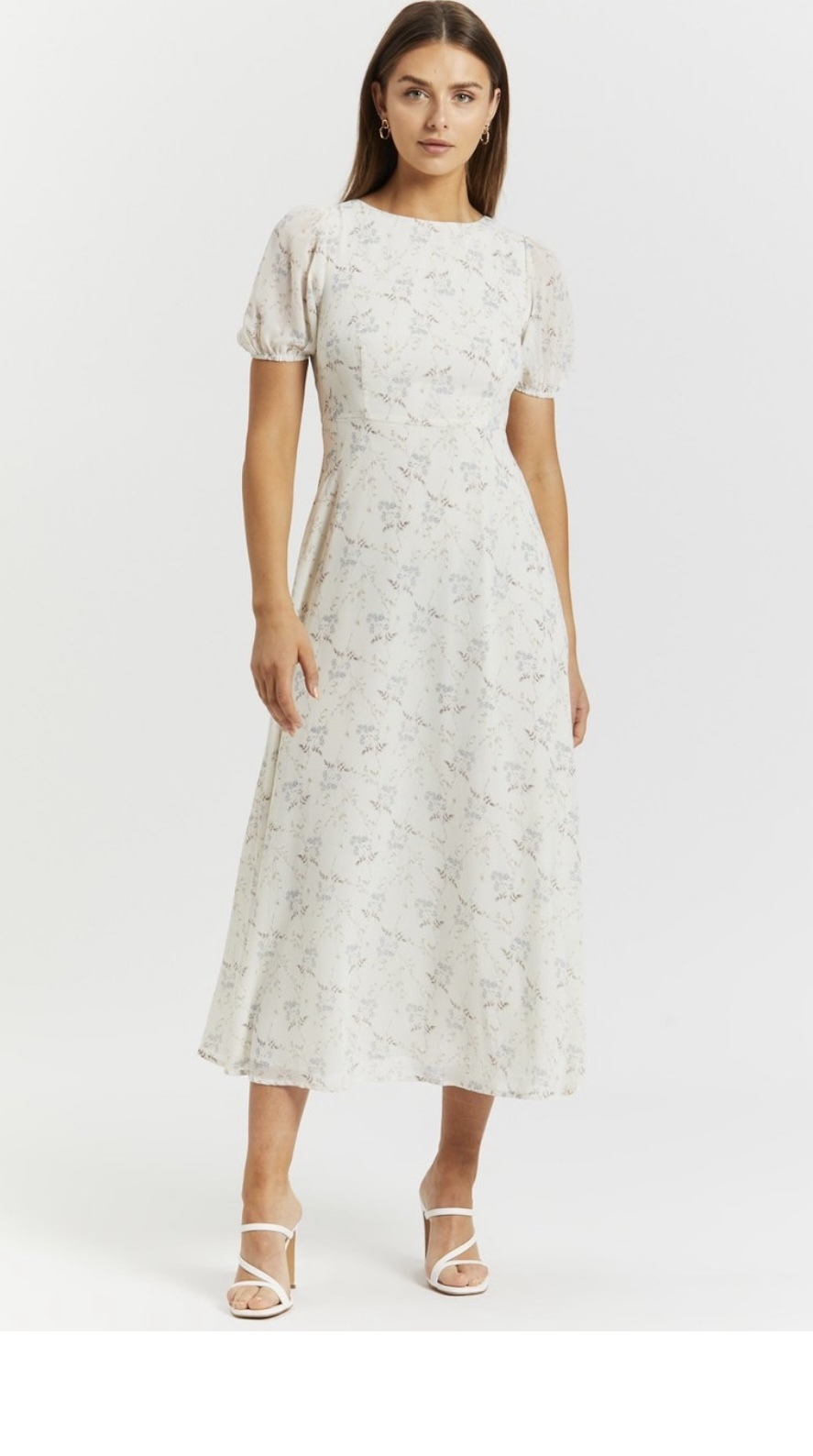 Saskia Short Sleeve Midi Dress Size 16
