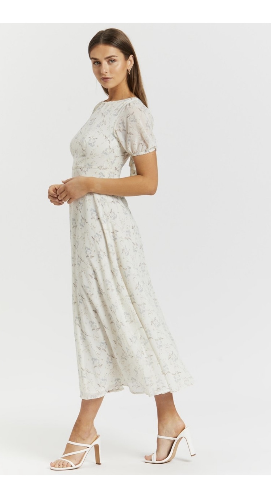 Saskia Short Sleeve Midi Dress Size 16