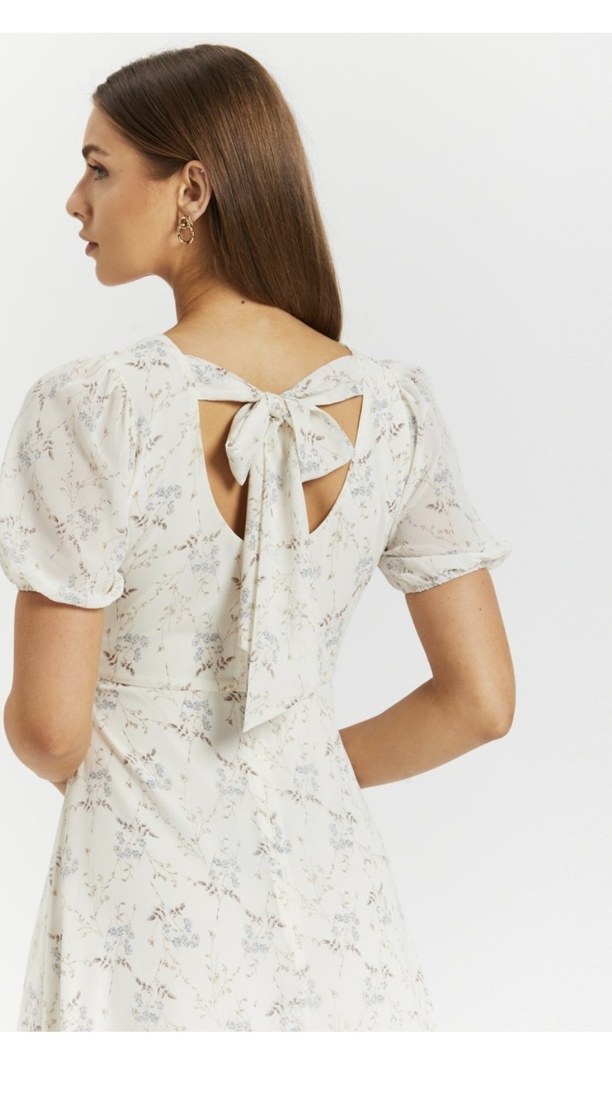 Saskia Short Sleeve Midi Dress Size 16