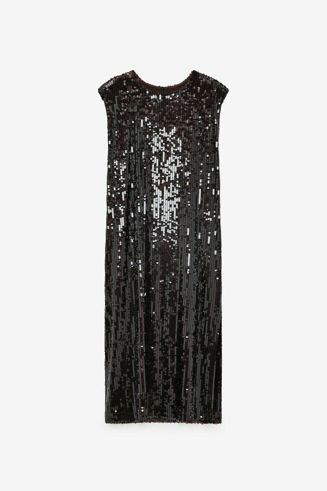 zara brown sequin dress ZARA. Long gold sequin dress. TS – Hibuy market