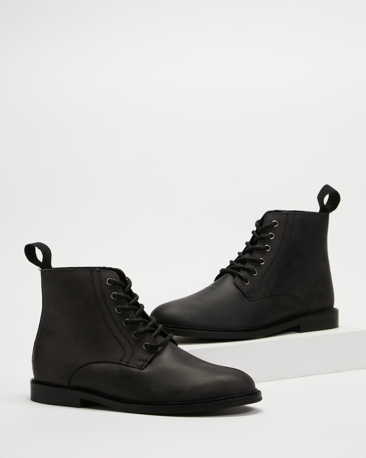 Waxed Leather Boots