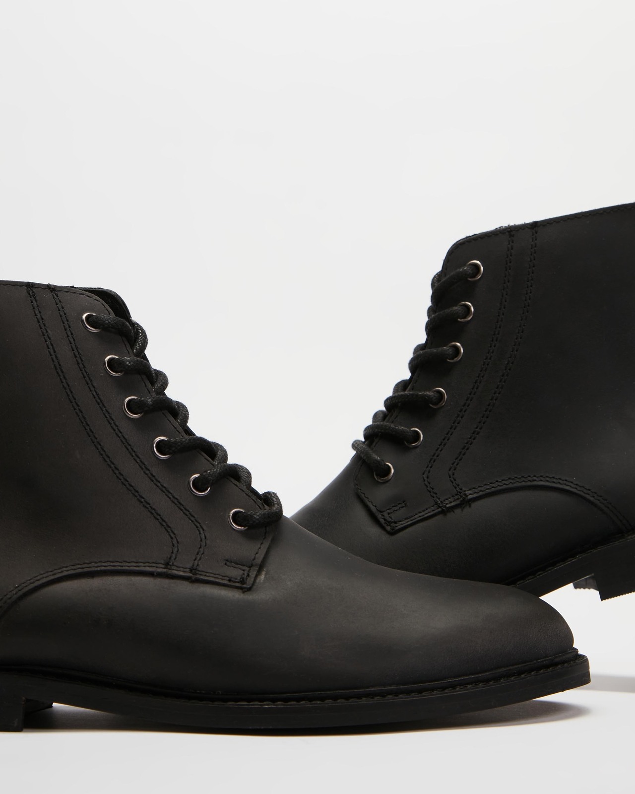 Waxed Leather Boots