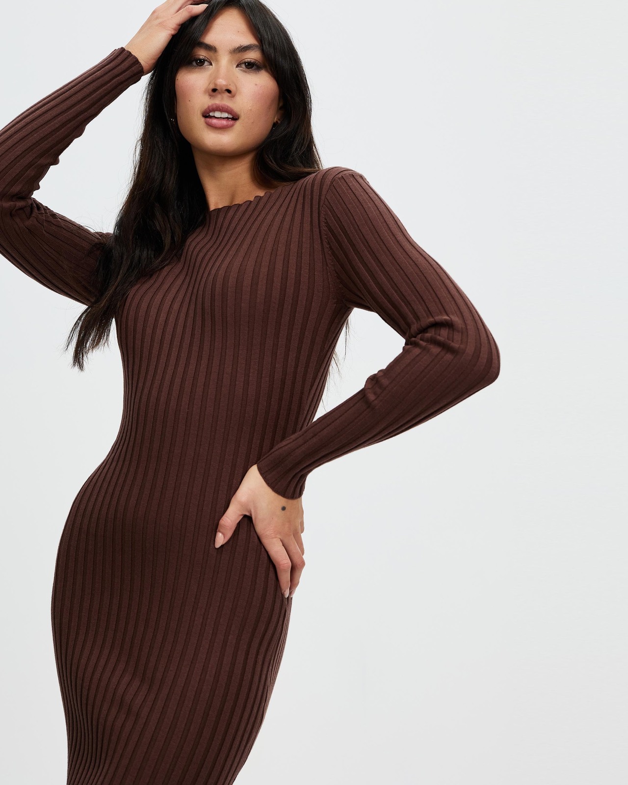 Organic Cotton Blend Knit Dress