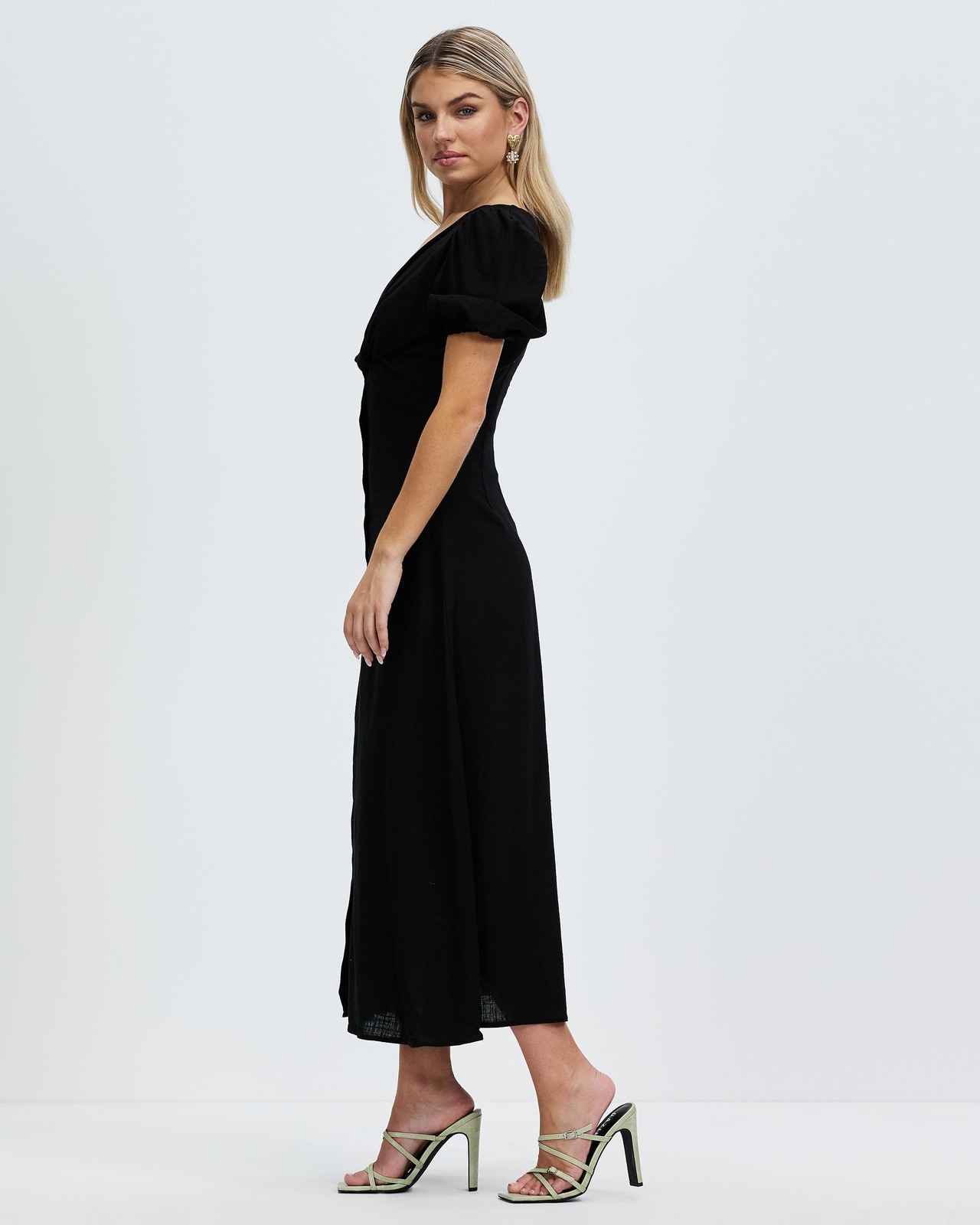 V-Neckline Midi Dress Size 12