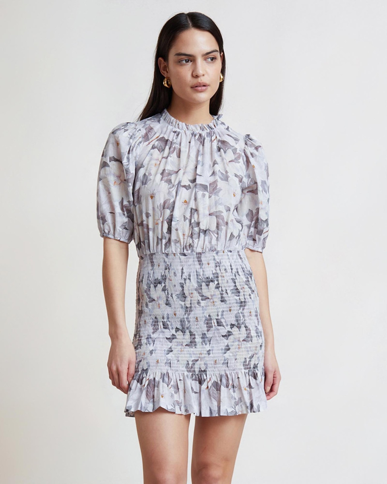 Gardenia Cotton Mini Dress Size 6