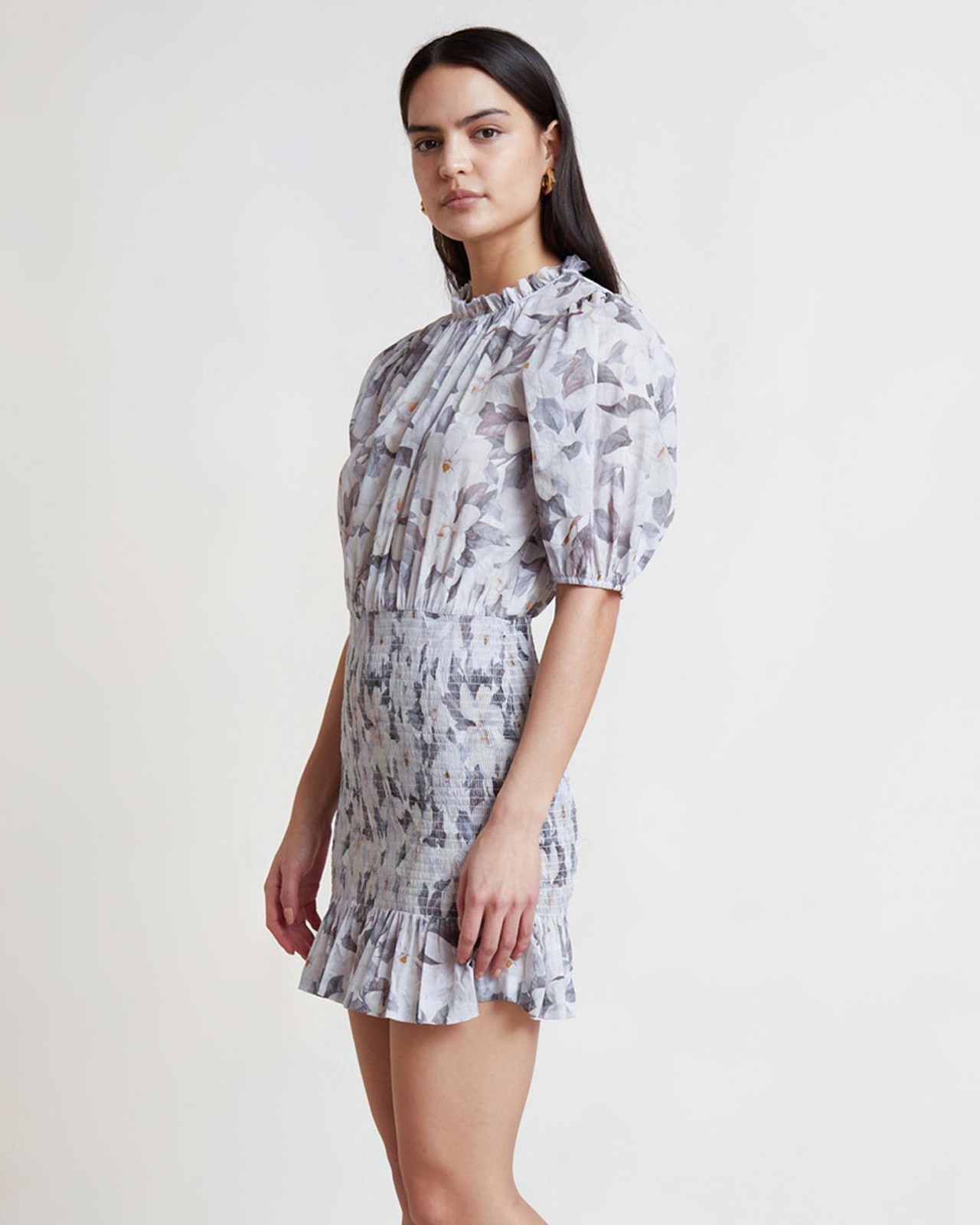 Gardenia Cotton Mini Dress Size 6