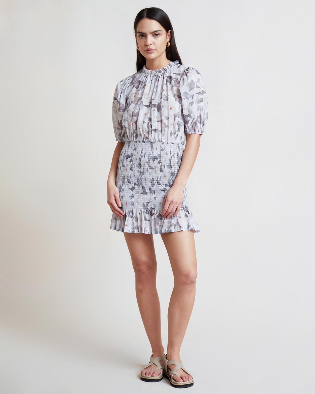 Gardenia Cotton Mini Dress Size 6