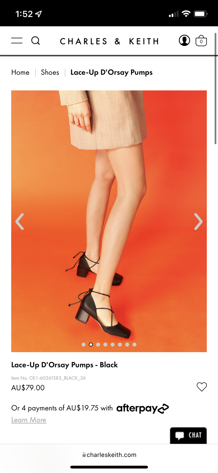 Lace-Up D'Orsay Pumps Size 6- 6.5