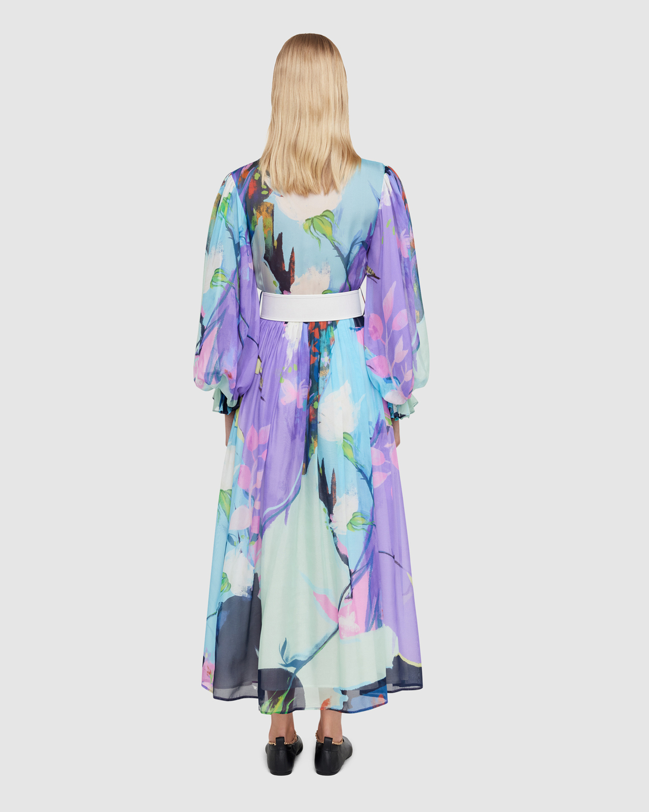 Illusory Silk Midi Dress