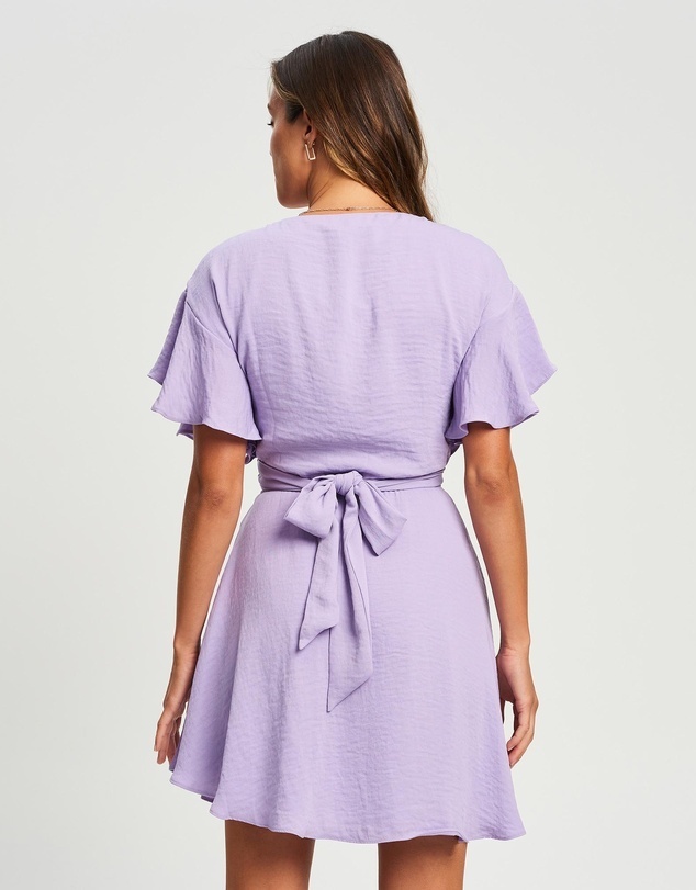 Niah Mini Dress lilac purple Size 14 BNWT