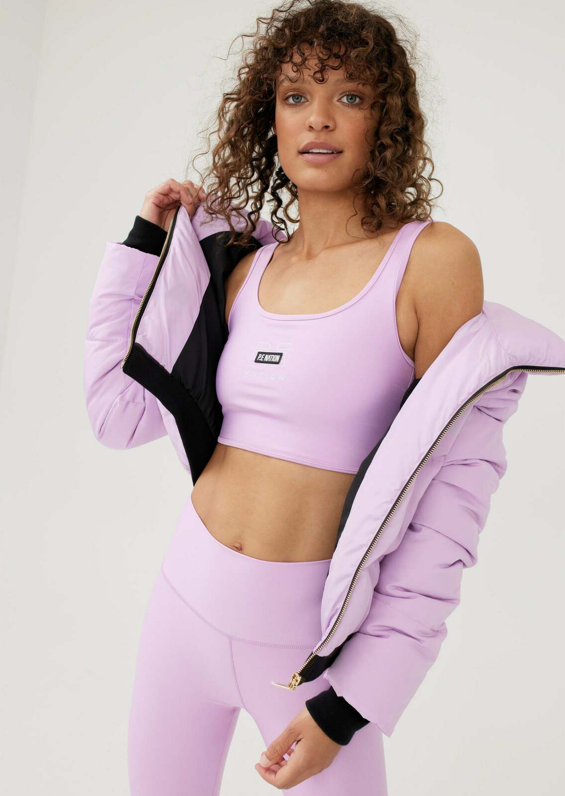 RAMP RUN PUFFER JACKET IN SOFT PURPLE