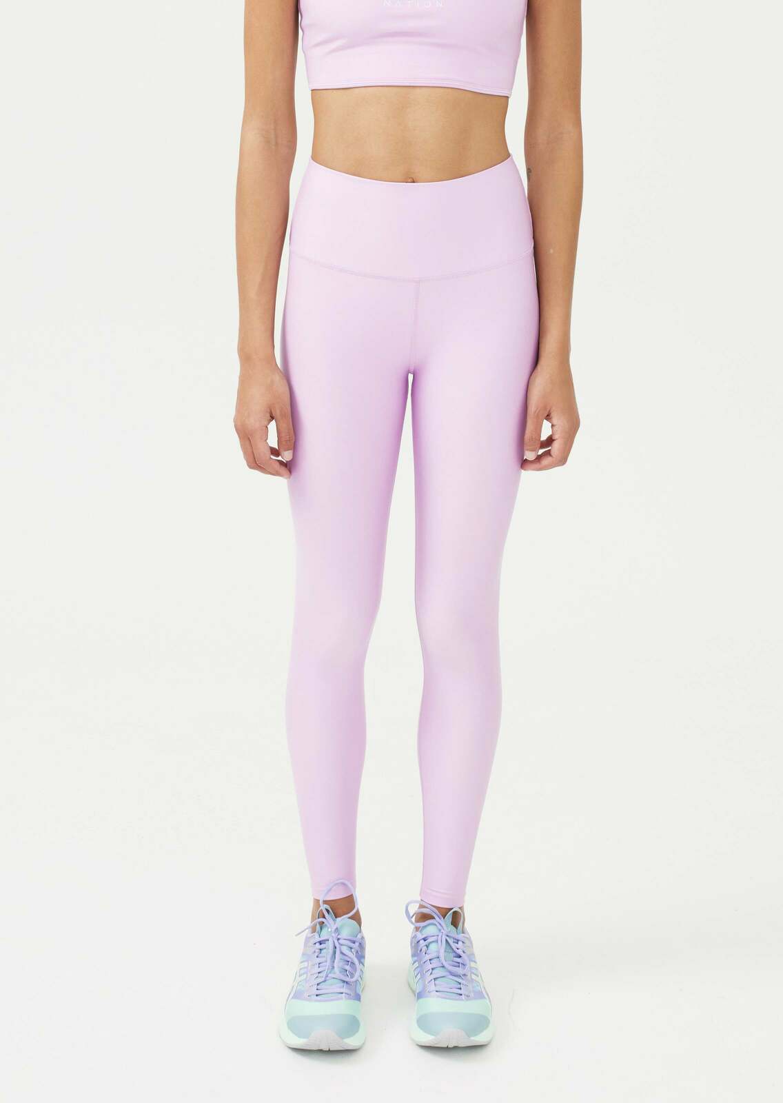 GRAND STAND LEGGING IN SOFT PURPLE
